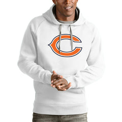 Chicago Bears Antigua Victory Pullover Hoodie White