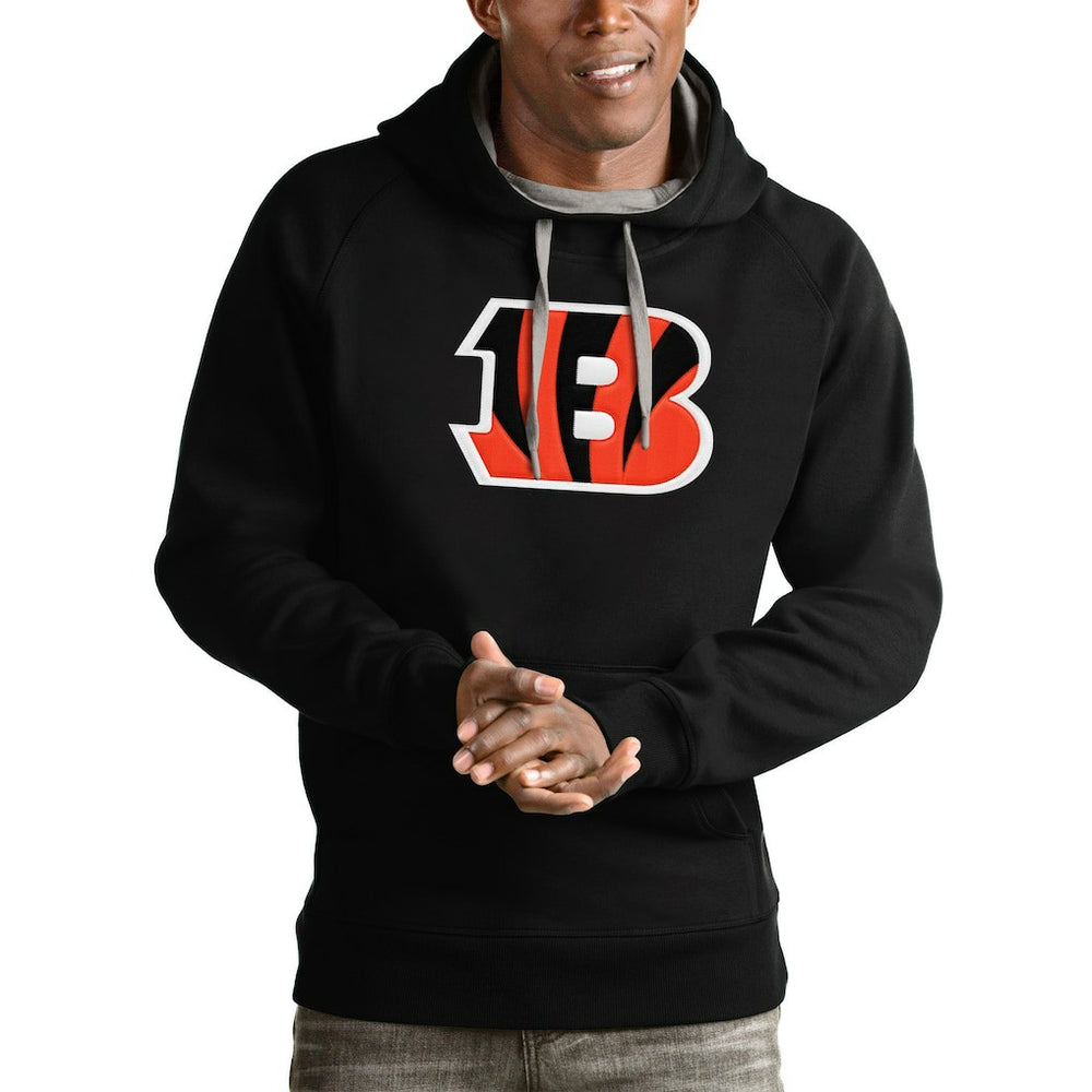 Cincinnati Bengals Antigua Victory Pullover Hoodie Black