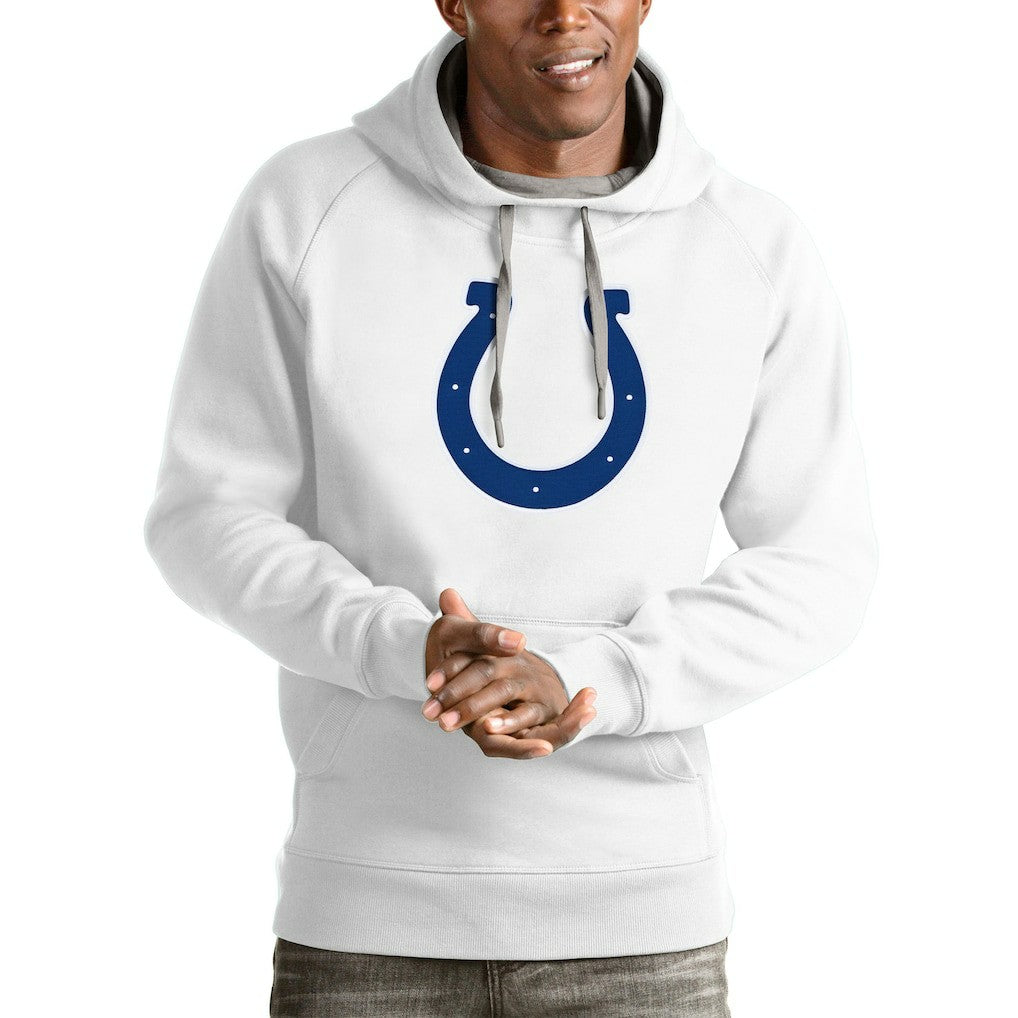 Indianapolis Colts Antigua Victory Pullover Hoodie White