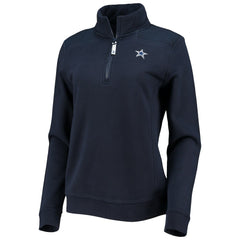 Dallas Cowboys Vineyard Vines Women's Shep Shirt Quarter-Zip Sweatshirt Navy