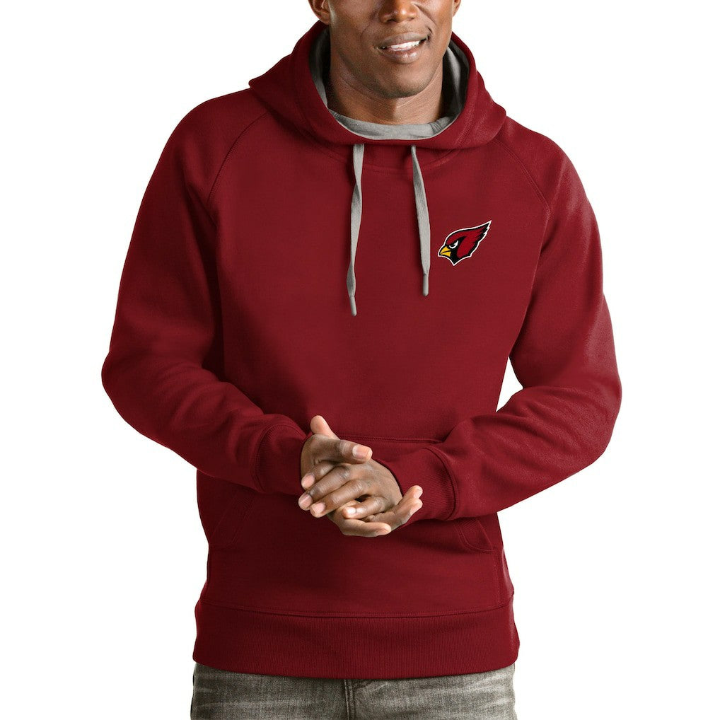 Arizona Cardinals Antigua Logo Victory Pullover Hoodie Cardinal