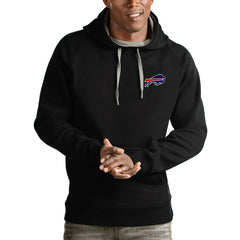 Buffalo Bills Antigua Logo Victory Pullover Hoodie Black