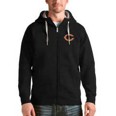 Chicago Bears Antigua Victory Full-Zip Hoodie Black