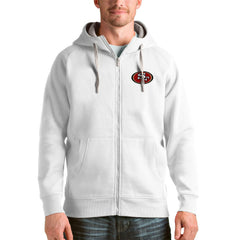 San Francisco 49ers Antigua Victory Full-Zip Hoodie White