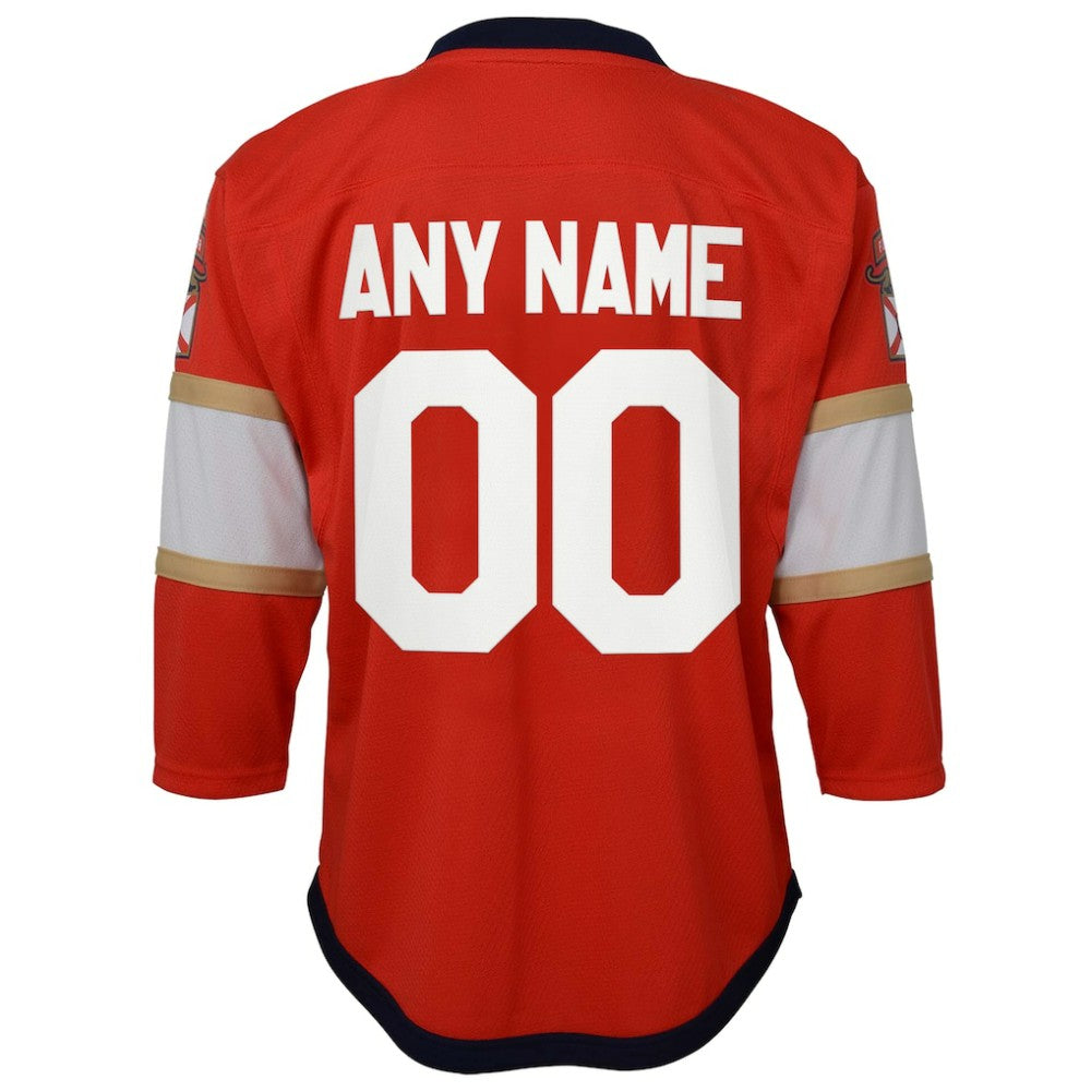 NHL,Custom Florida Panthers Youth Home Replica Custom Jersey - Red