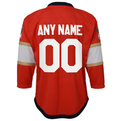 NHL,Custom Florida Panthers Youth Home Replica Custom Jersey - Red