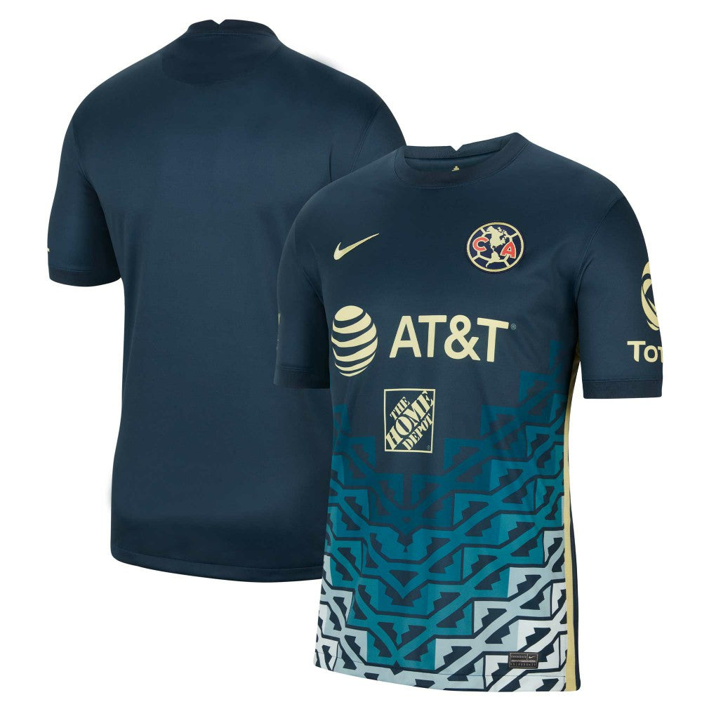 Club America Youth 2021/22 Away Breathe Stadium Replica Jersey Navy