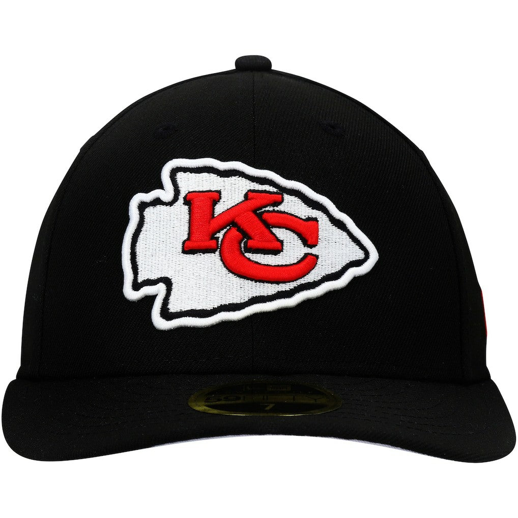 Kansas City Chiefs New Era Omaha Low Profile 59FIFTY Fitted Hat Black
