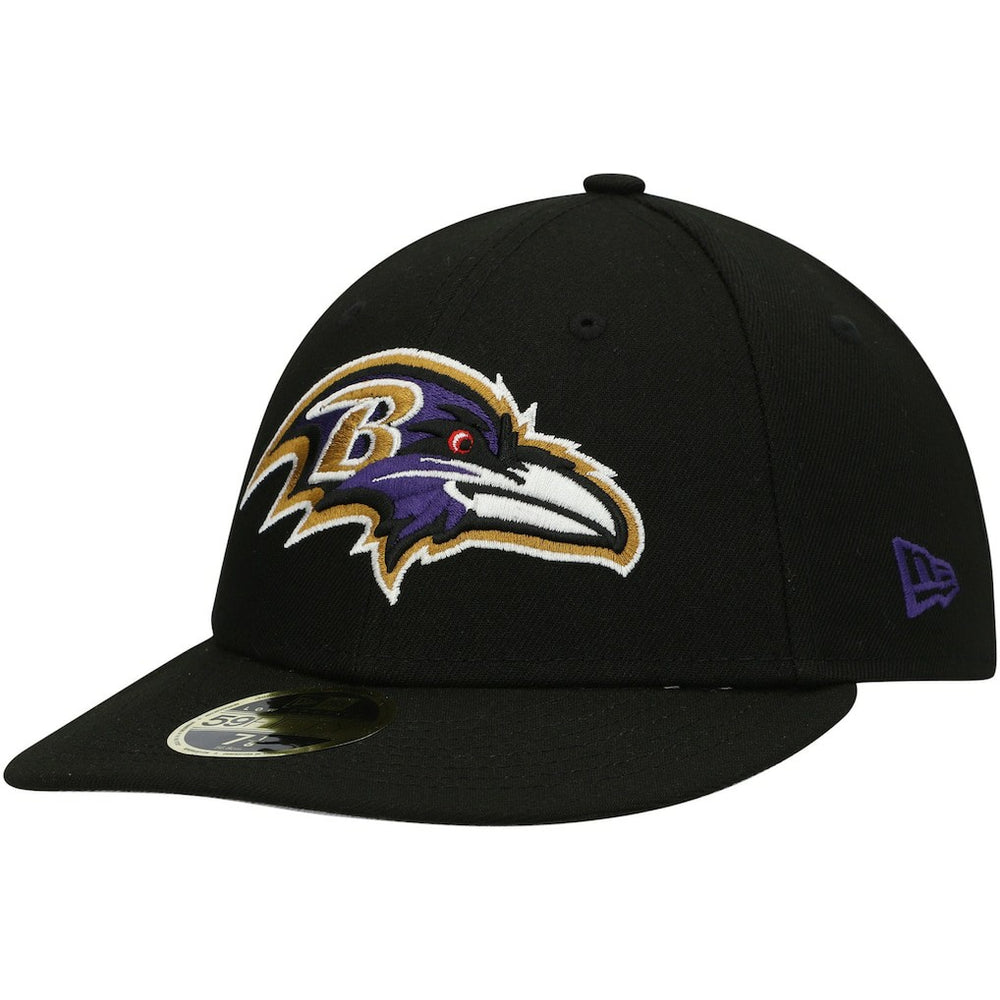 Baltimore Ravens New Era Omaha Low Profile 59FIFTY Fitted Hat Black