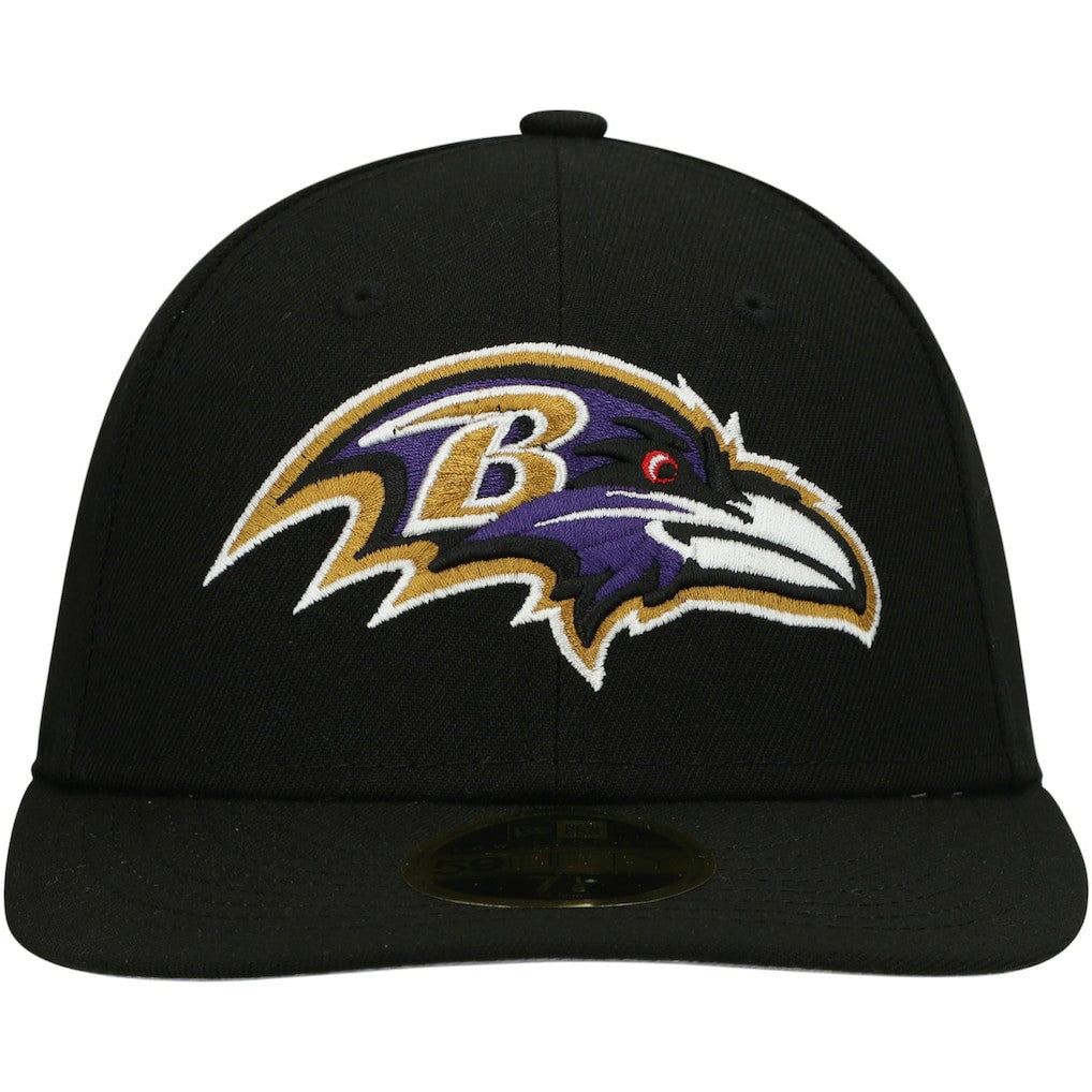 Baltimore Ravens New Era Omaha Low Profile 59FIFTY Fitted Hat Black