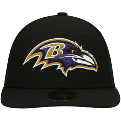 Baltimore Ravens New Era Omaha Low Profile 59FIFTY Fitted Hat Black