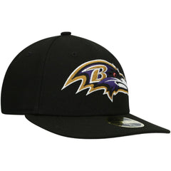 Baltimore Ravens New Era Omaha Low Profile 59FIFTY Fitted Hat Black