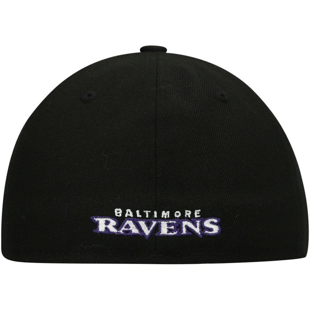 Baltimore Ravens New Era Omaha Low Profile 59FIFTY Fitted Hat Black