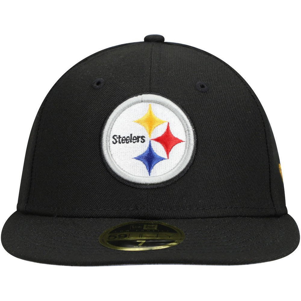 Pittsburgh Steelers New Era Omaha Low Profile 59FIFTY Fitted Hat Black