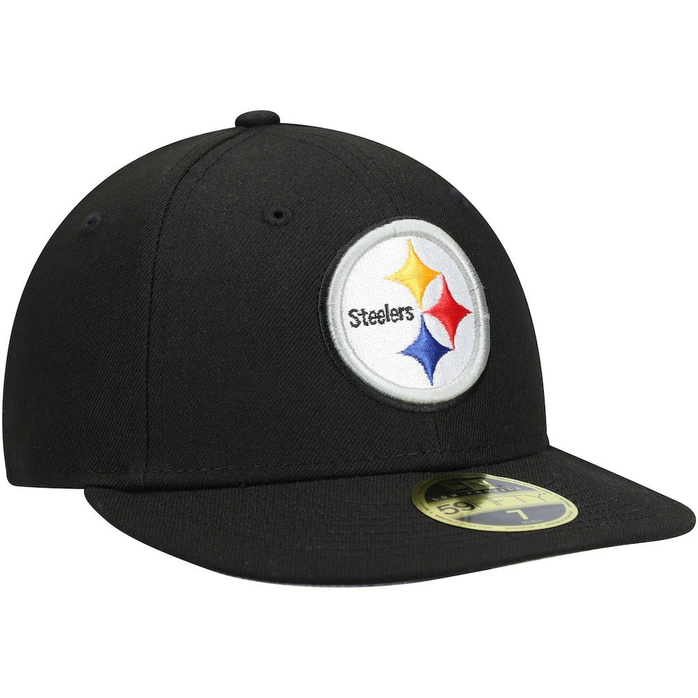 Pittsburgh Steelers New Era Omaha Low Profile 59FIFTY Fitted Hat Black