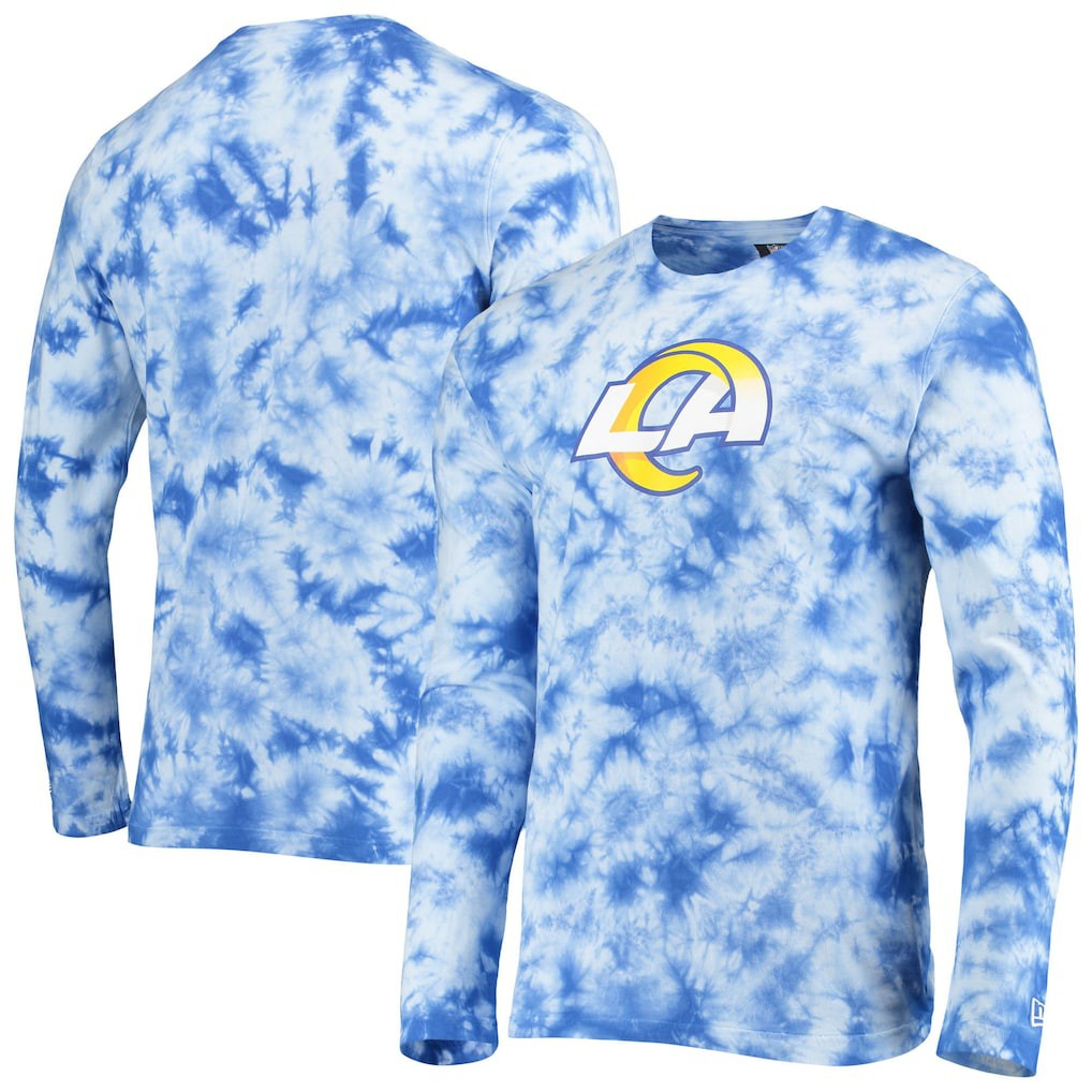 Los Angeles Rams New Era Tie-Dye Long Sleeve T-Shirt Royal