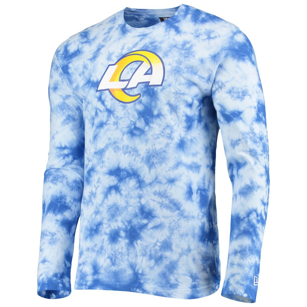 Los Angeles Rams New Era Tie-Dye Long Sleeve T-Shirt Royal