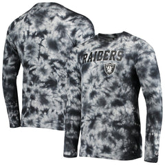 Las Vegas Raiders New Era Tie-Dye Long Sleeve T-Shirt Black