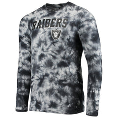 Las Vegas Raiders New Era Tie-Dye Long Sleeve T-Shirt Black