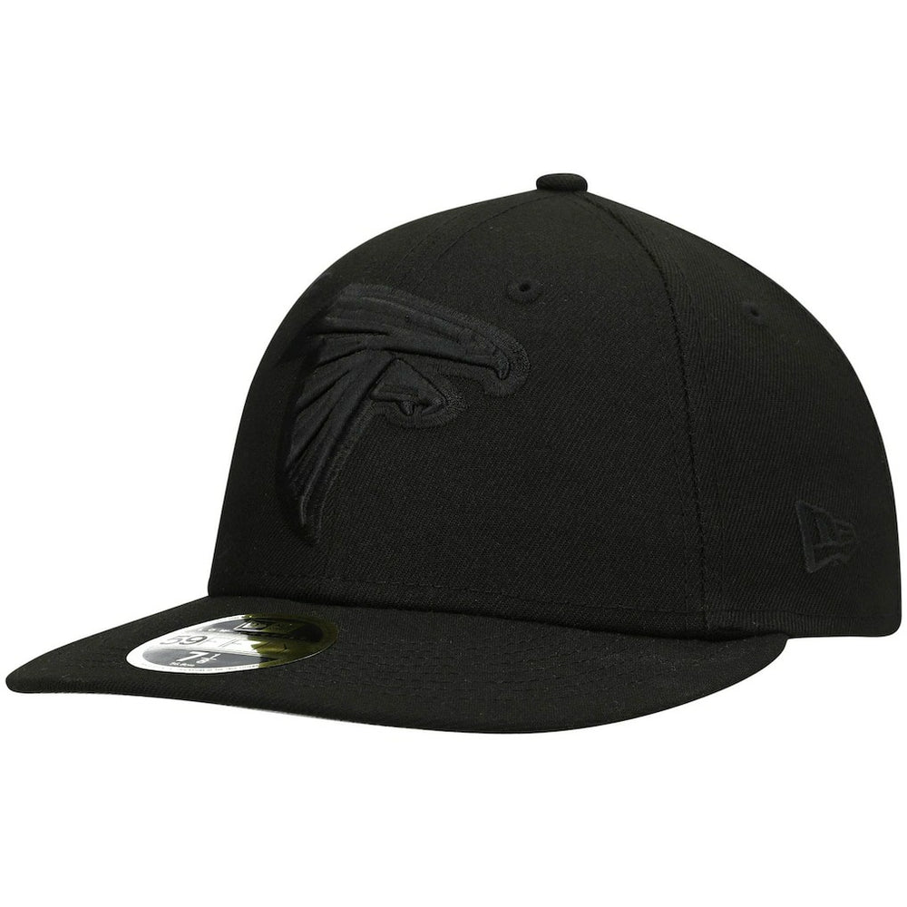 Atlanta Falcons New Era Black on Black Low Profile 59FIFTY II Fitted Hat Black