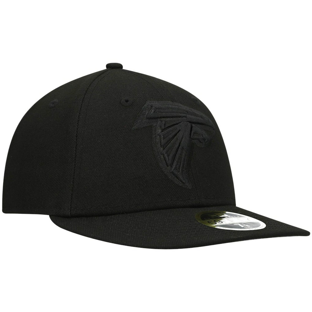 Atlanta Falcons New Era Black on Black Low Profile 59FIFTY II Fitted Hat Black
