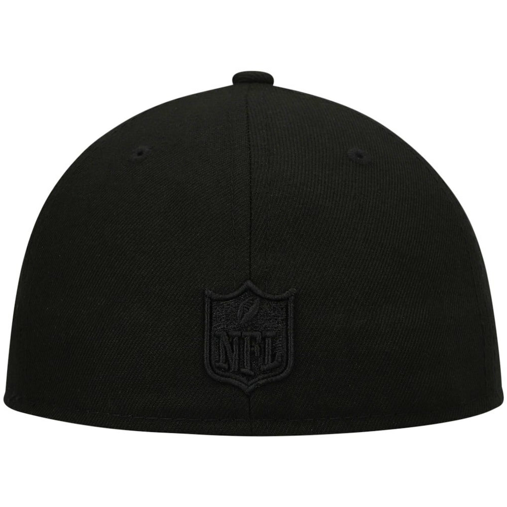 Atlanta Falcons New Era Black on Black Low Profile 59FIFTY II Fitted Hat Black