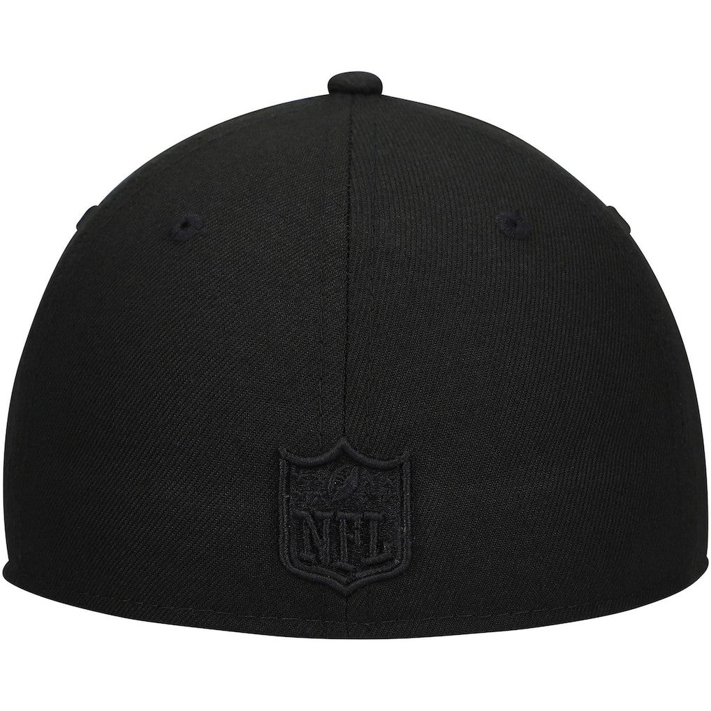 Detroit Lions New Era Black on Black Low Profile 59FIFTY II Fitted Hat Black