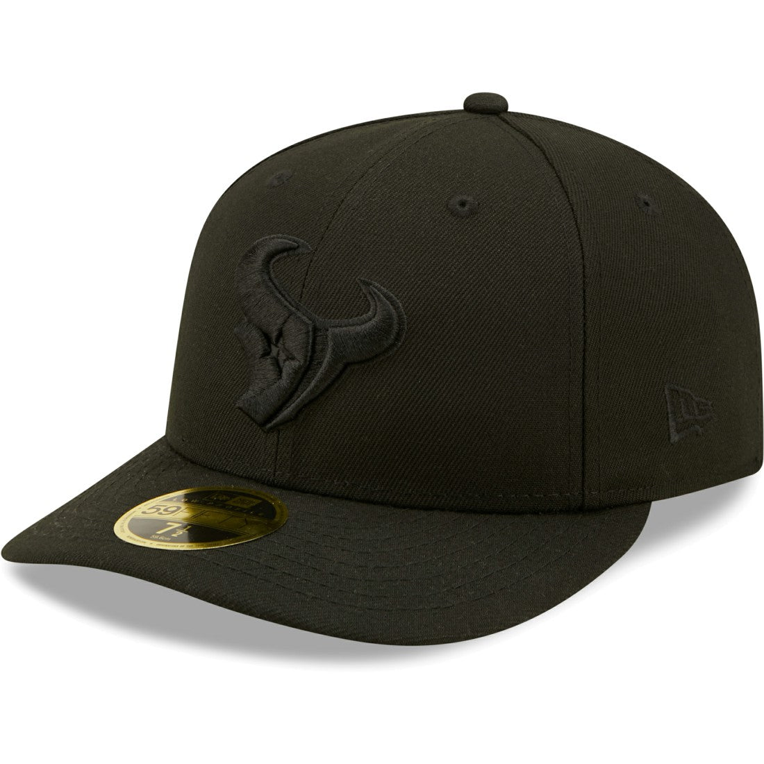 Houston Texans New Era Black on Black Low Profile 59FIFTY II Fitted Hat Black