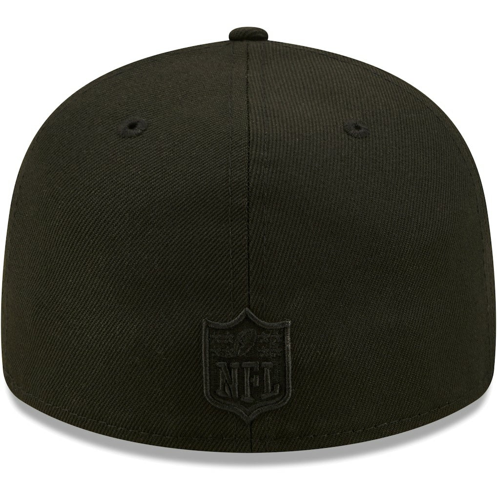 Jacksonville Jaguars New Era Black on Black Low Profile 59FIFTY II Fitted Hat Black