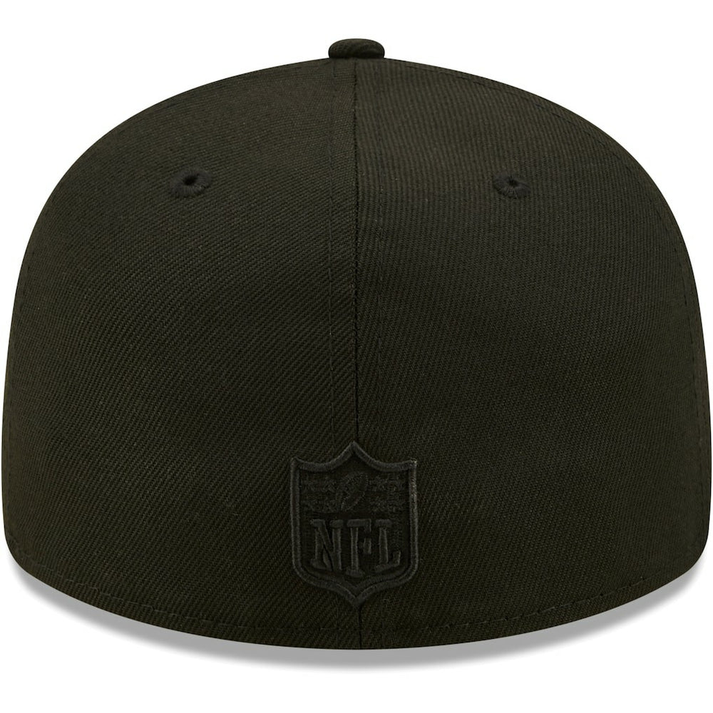 Jacksonville Jaguars New Era Black on Black Low Profile 59FIFTY II Fitted Hat Black