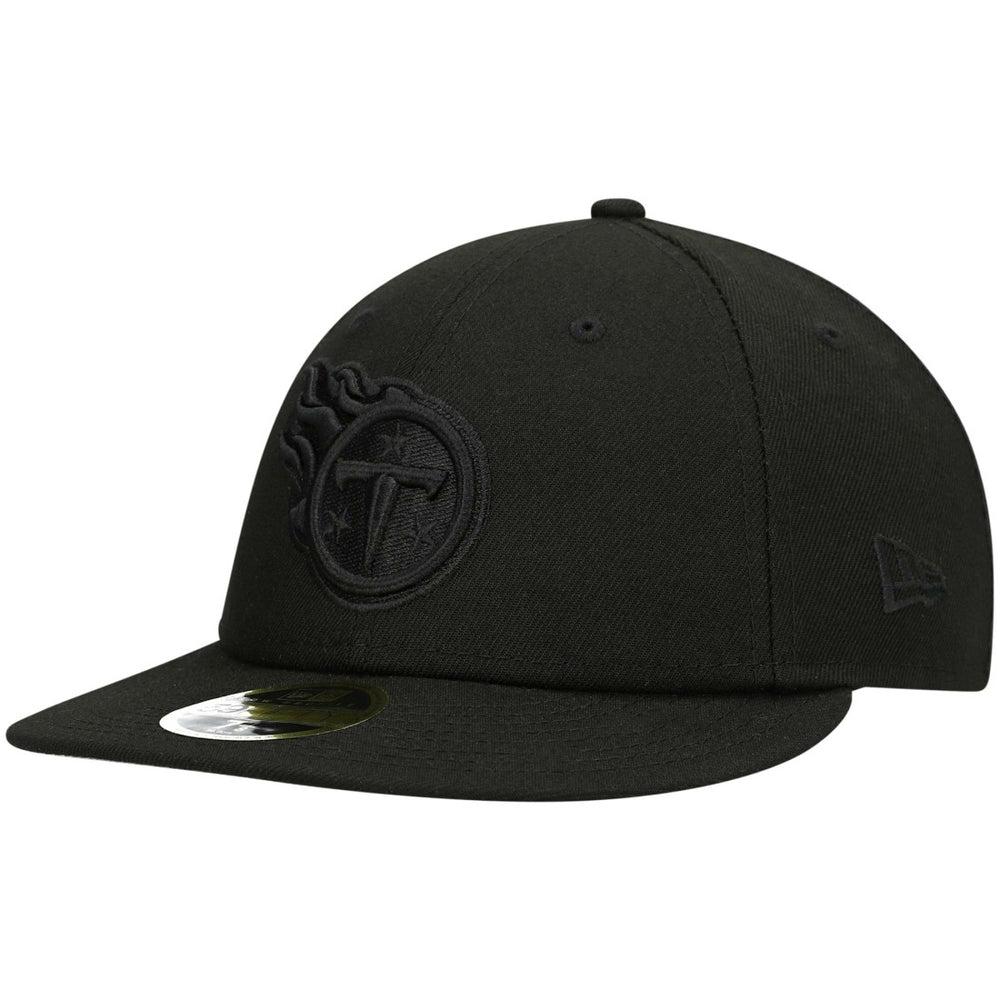Tennessee Titans New Era Black on Black Low Profile 59FIFTY II Fitted Hat Black