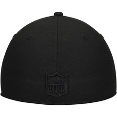 Cleveland Browns New Era Historic Logo Black on Black Low Profile 59FIFTY II Fitted Hat Black