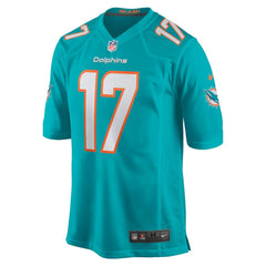 Jaylen Waddle Miami Dolphins Game Player Jersey Aqua