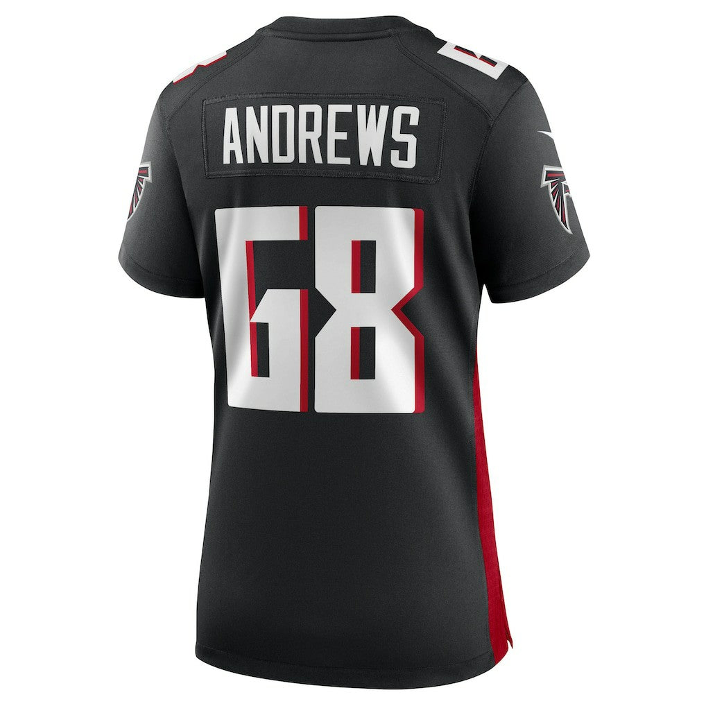 Josh Andrews Atlanta Falcons Women's Game Player Jersey Black