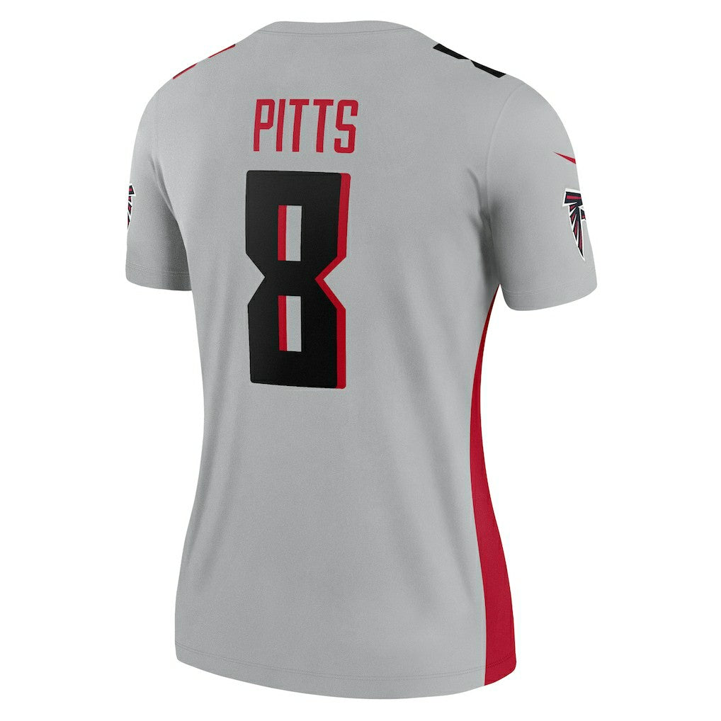 Kyle Pitts Sr. Atlanta Falcons Women's Inverted Legend Player Performance Top Gray