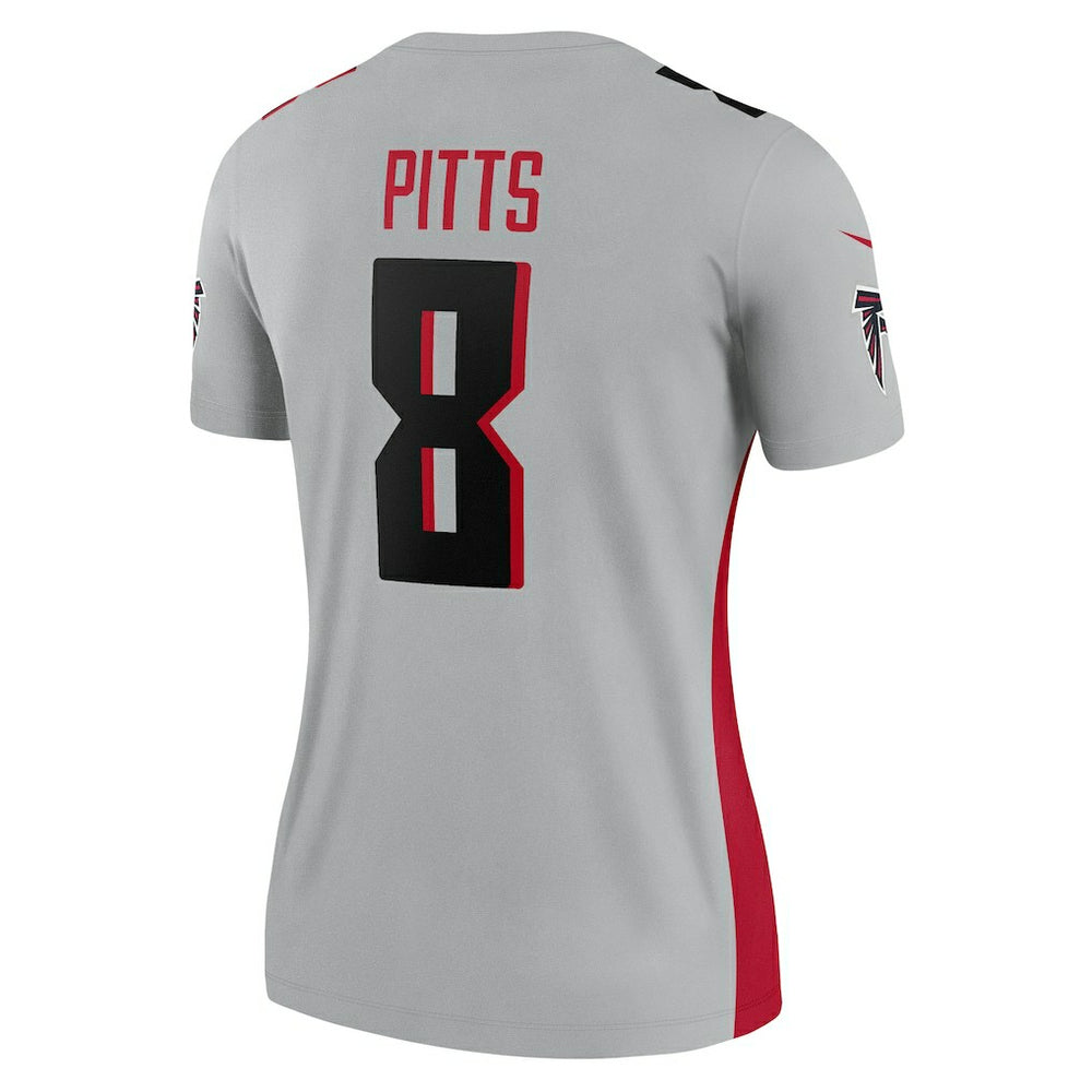 Kyle Pitts Sr. Atlanta Falcons Women's Inverted Legend Player Performance Top Gray