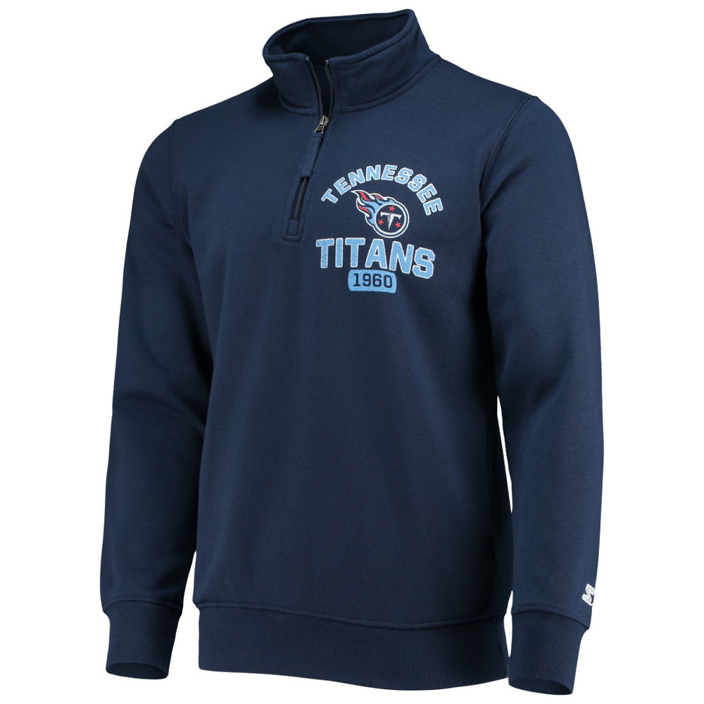 Tennessee Titans Starter Heisman Quarter-Zip Jacket Navy