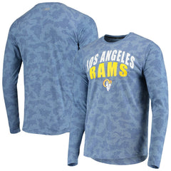 Los Angeles Rams MSX by Michael Strahan Camo Performance Long Sleeve T-Shirt Royal