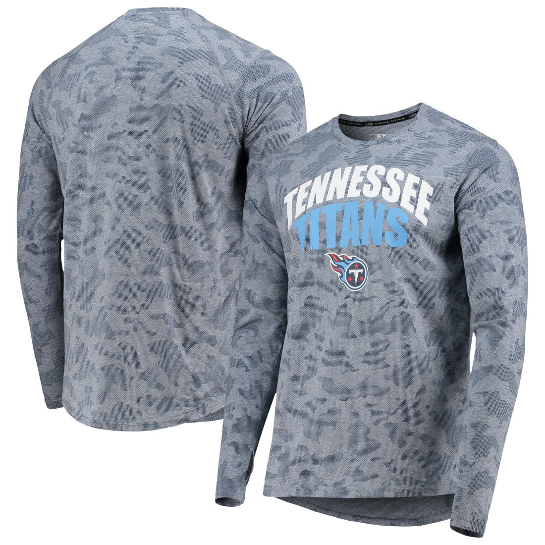 Tennessee Titans MSX by Michael Strahan Camo Long Sleeve T-Shirt Navy