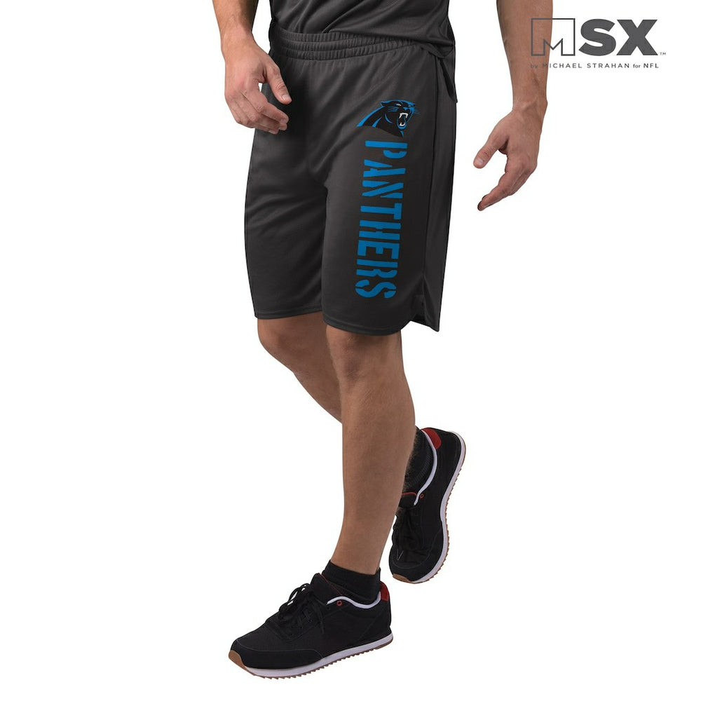 Carolina Panthers MSX by Michael Strahan Training Shorts Black