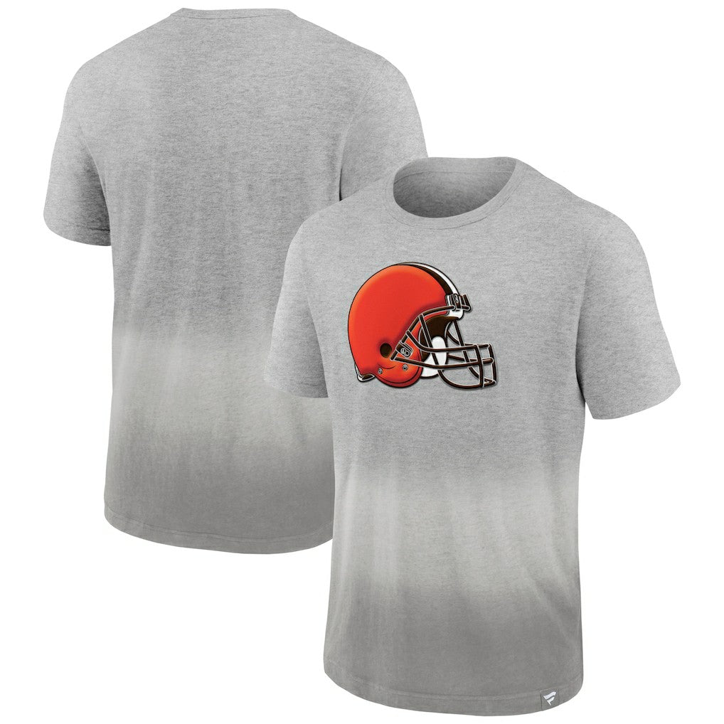 Cleveland Browns Team Ombre T-Shirt Heathered Gray/Gray