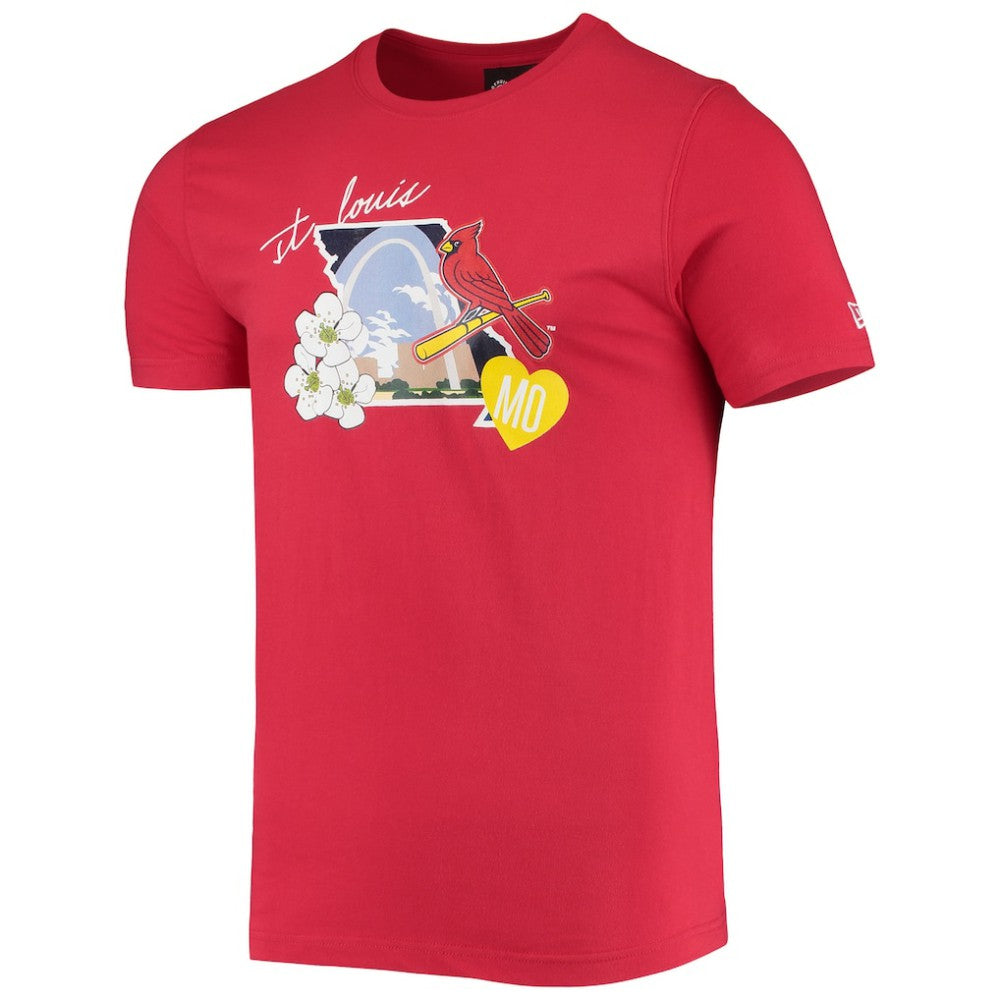 St. Louis Cardinals New Era City Cluster T-Shirt - Red T-shirts