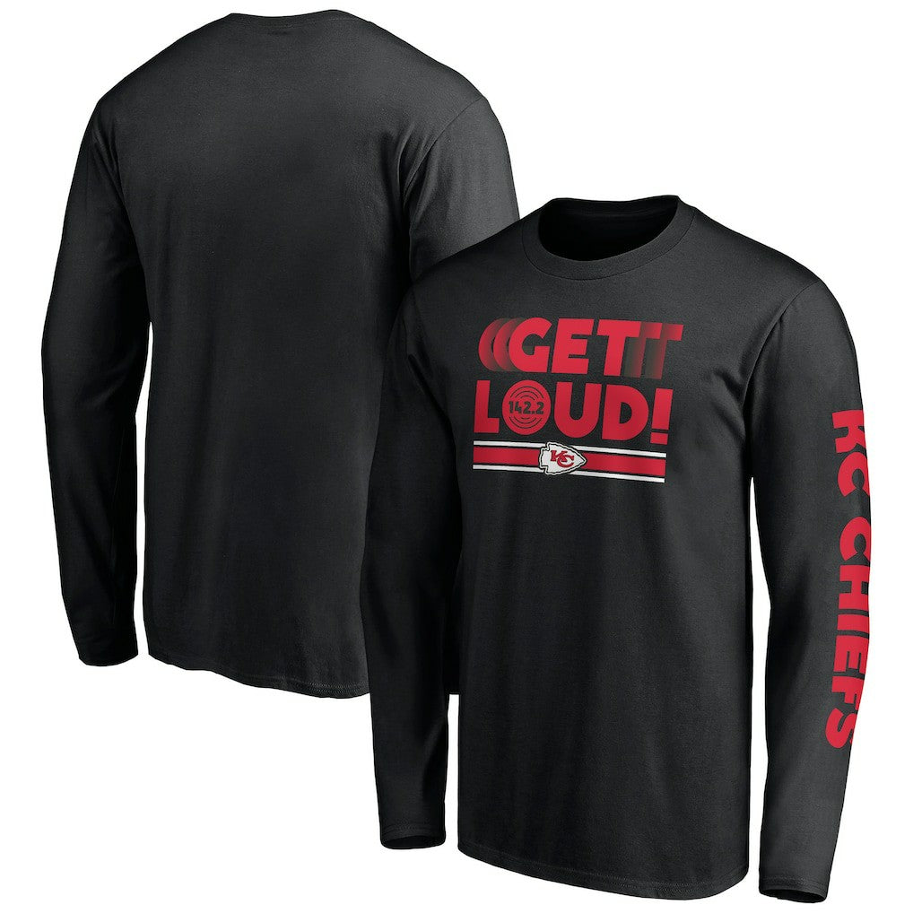 Kansas City Chiefs Hometown Collection Facemask Long Sleeve T-Shirt Black