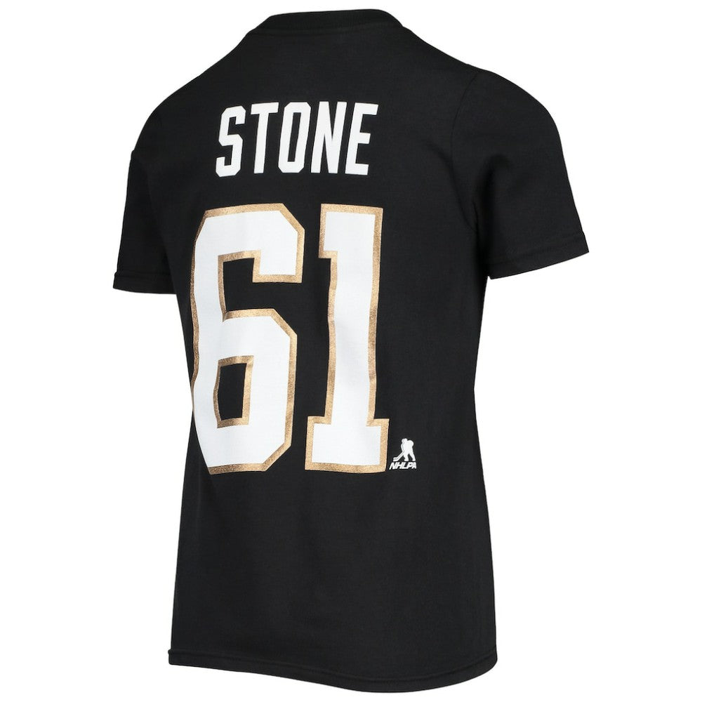 NHL Mark Stone Vegas Golden Knights Youth Player Name & Number T-Shirt - Black