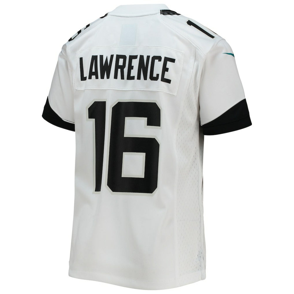 Trevor Lawrence Jacksonville Jaguars Youth Game Jersey White