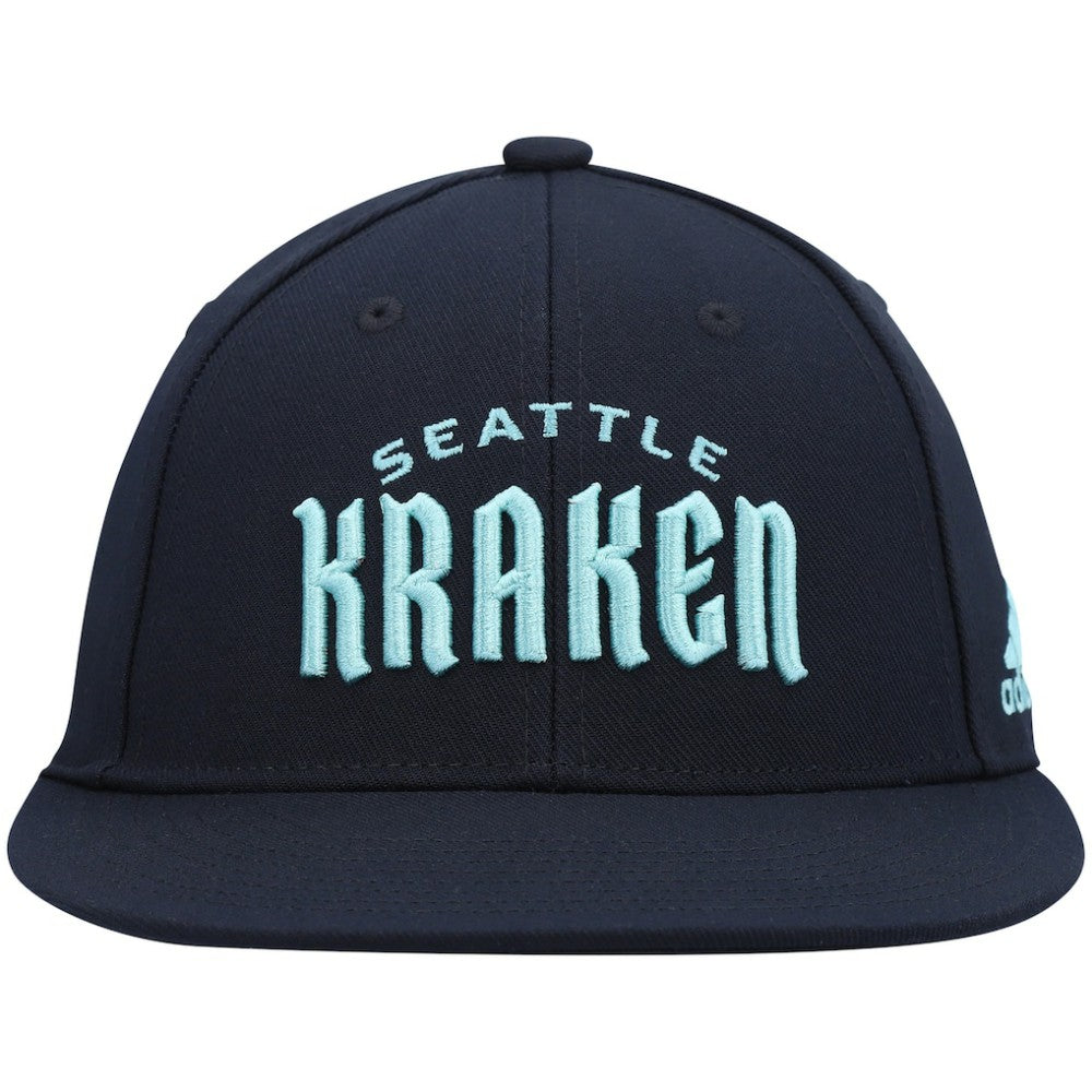 NHL Seattle Kraken adidas Team Snapback Hat - Deep Sea Blue