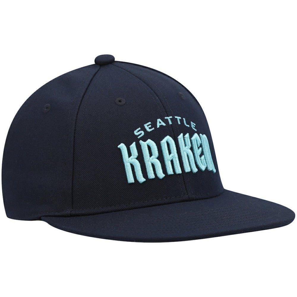 NHL Seattle Kraken adidas Team Snapback Hat - Deep Sea Blue