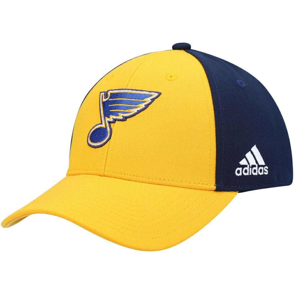 NHL St. Louis Blues adidas Team Adjustable Hat - Gold/Navy