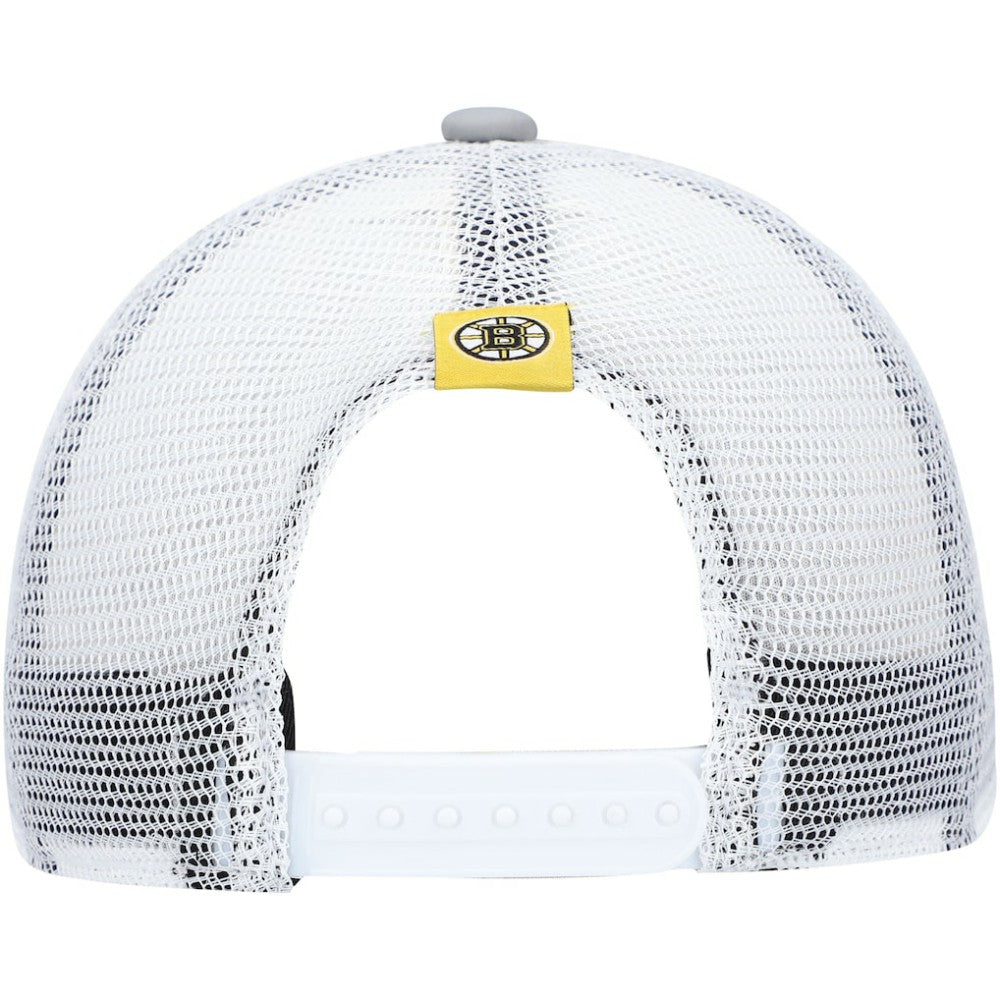 NHL Boston Bruins adidas Women's Foam Trucker Snapback Hat - Gray/White
