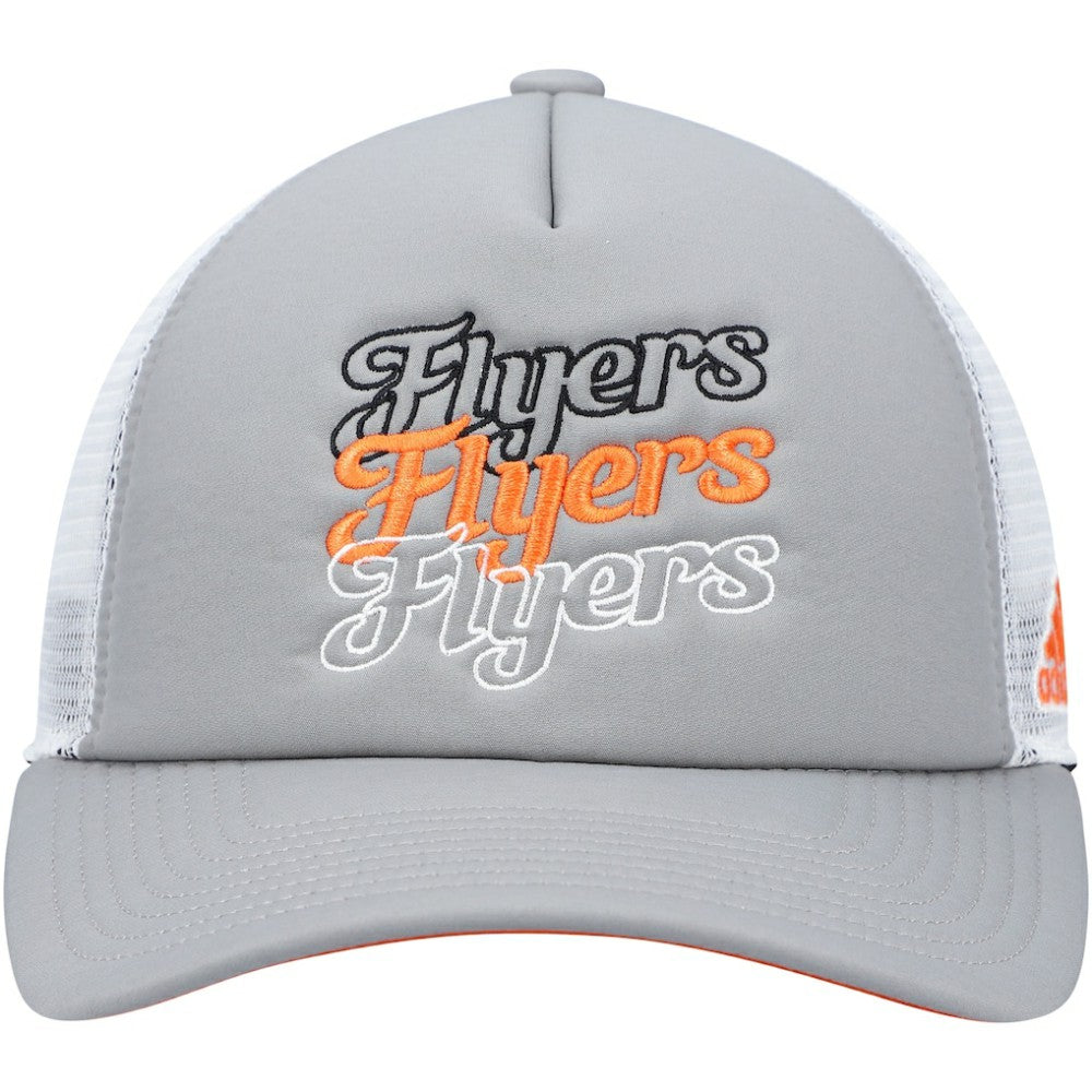 NHL Philadelphia Flyers adidas Women's Foam Trucker Snapback Hat - Gray/White